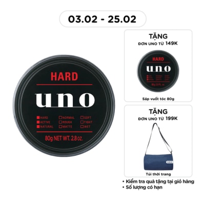 UNO Sáp Vuốt Tóc UNO Tạo Kiểu Giữ Nếp Tự Nhiên 80g