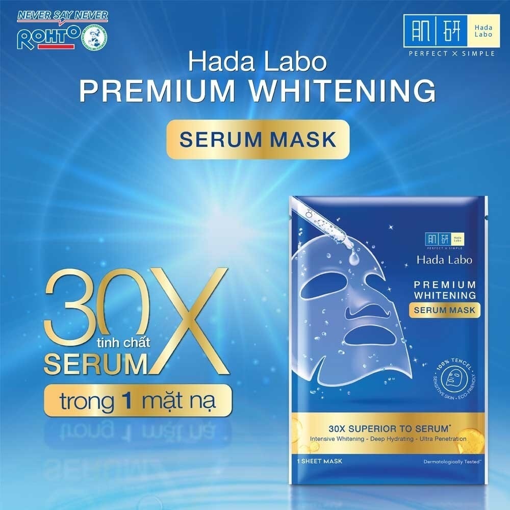 Mặt Nạ Hada Labo Tinh Chất Dưỡng Trắng Chuyên Sâu Premium Whitening Serum 23g