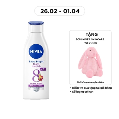 NIVEA - Sữa Dưỡng Thể Nivea Dưỡng Trắng Ban Đêm 200ml