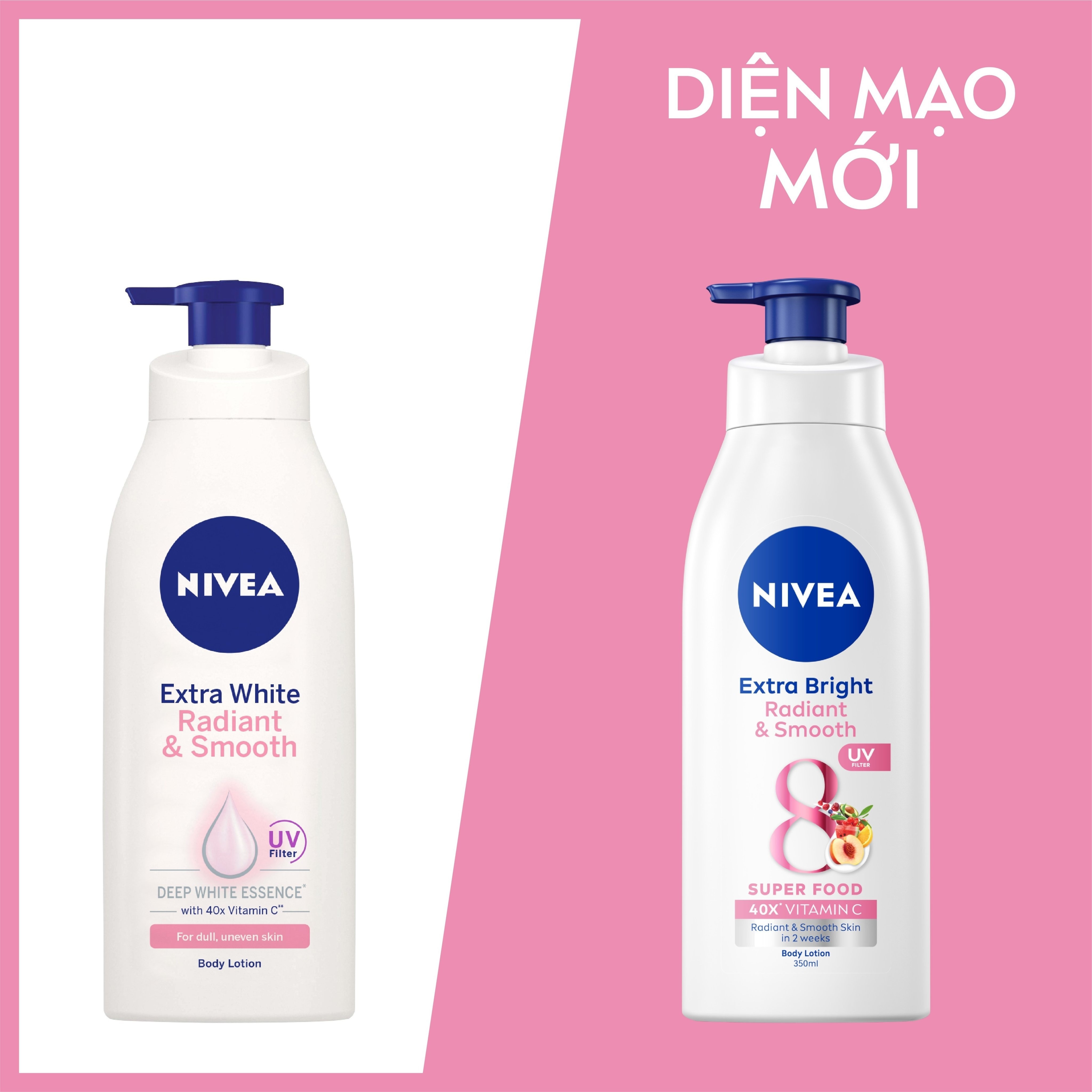 Sữa Dưỡng Thể Nivea Dưỡng Da Sáng Mịn 350ml