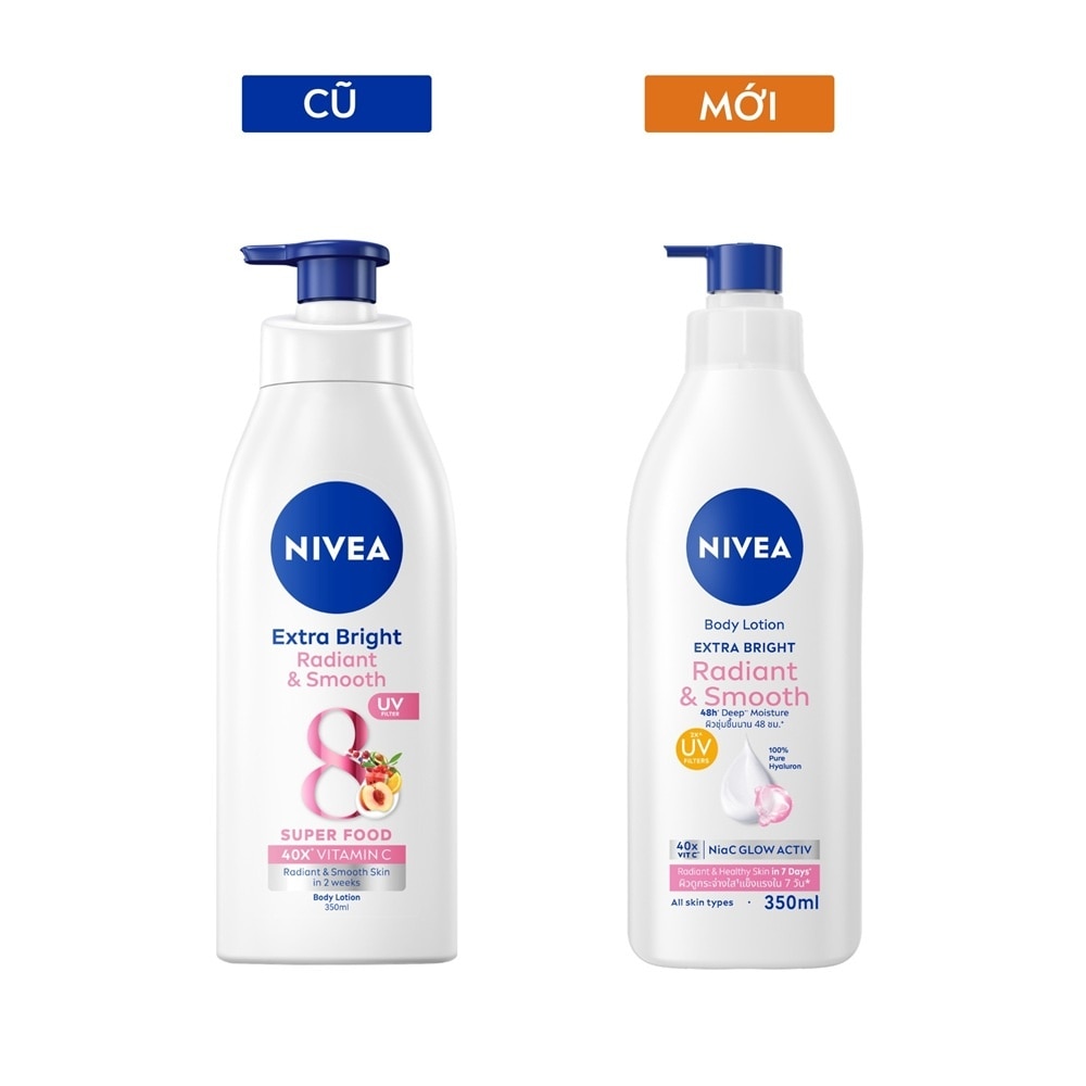 Sữa Dưỡng Thể Nivea Extra Bright Radiant & Smooth 350ml image