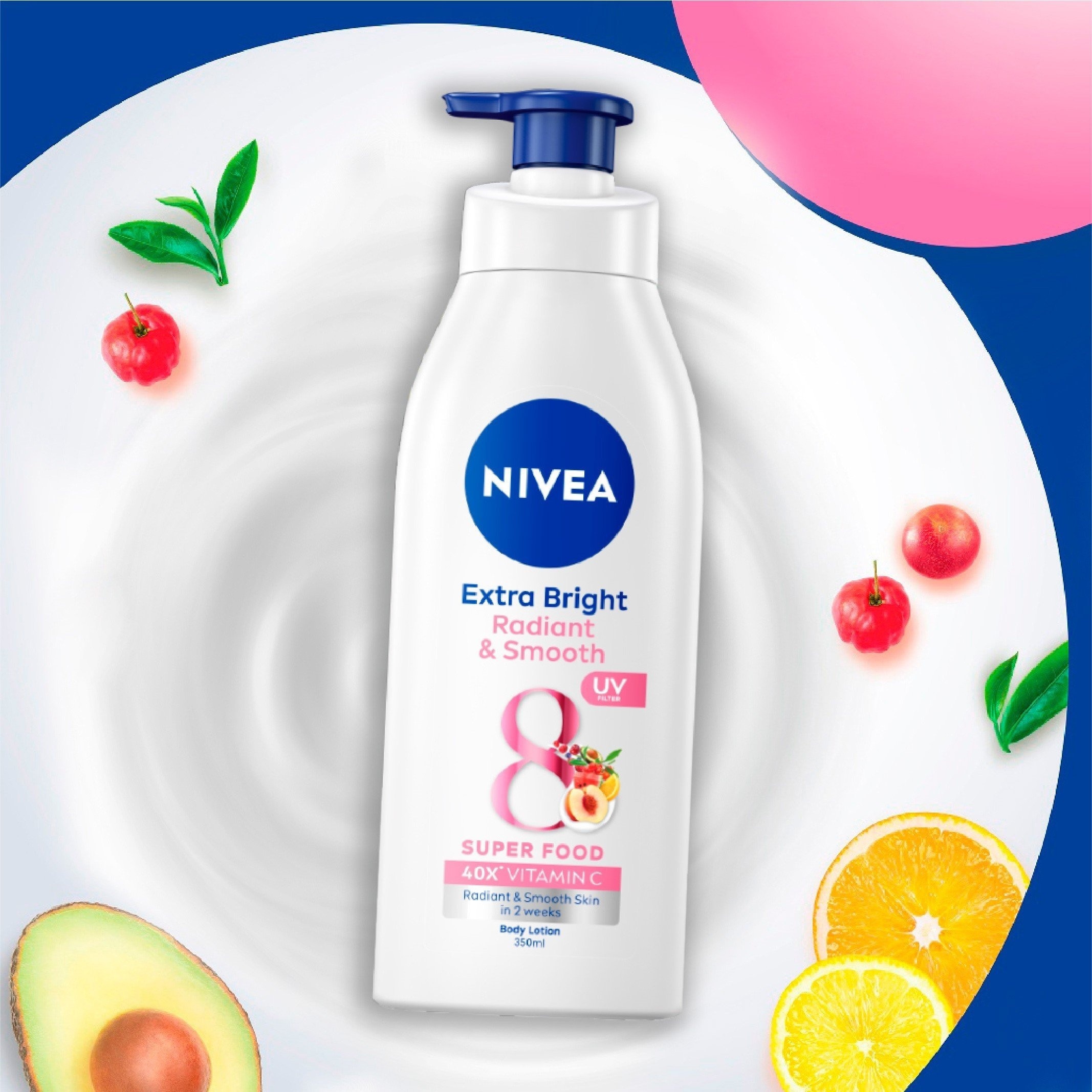 Sữa Dưỡng Thể Nivea Dưỡng Da Sáng Mịn 350ml