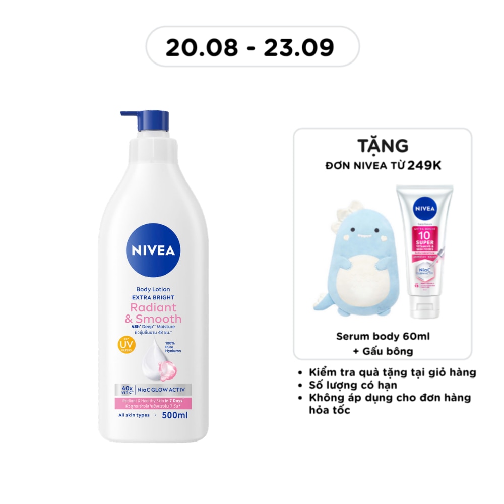 Sữa Dưỡng Thể Nivea Extra Bright Radiant & Smooth 350ml image