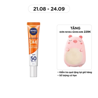 NIVEA Serum Chống Nắng Nivea Dưỡng Da Sáng Khỏe Vitamin C&E SPF50 PA+++ 30ml