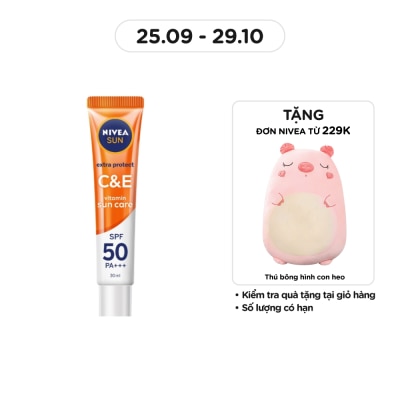 NIVEA Serum Chống Nắng Nivea Dưỡng Da Sáng Khỏe Vitamin C&E SPF50 PA+++ 30ml