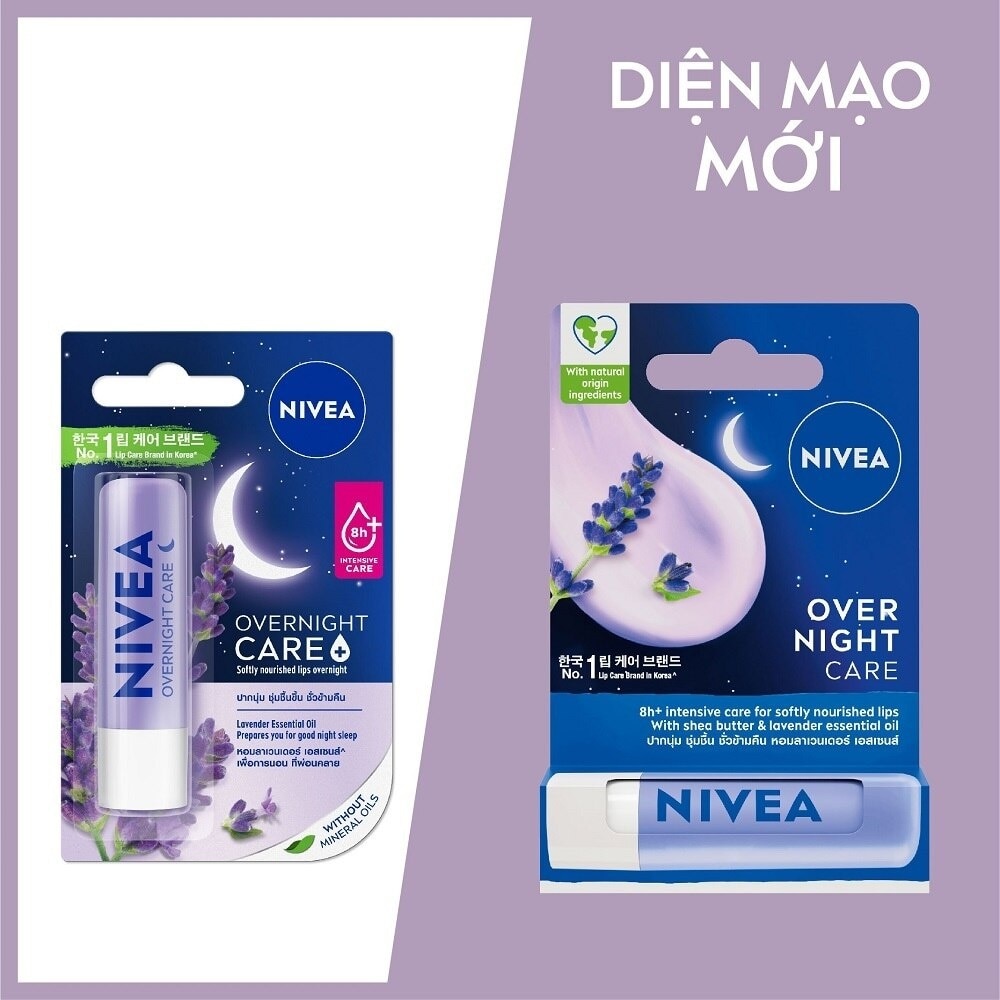 Son Dưỡng Môi Nivea Overnight Care Ban Đêm 4.8g