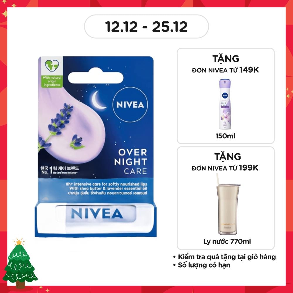 Son Dưỡng Môi Nivea Overnight Care Ban Đêm 4.8g