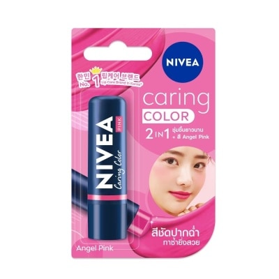 NIVEA Son Nivea Caring Color Angel Pink 4.8g .# Hồng Ngọt Ngào