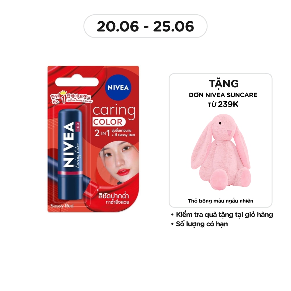 Lip Caring Color 4.8g .# Sassy Red