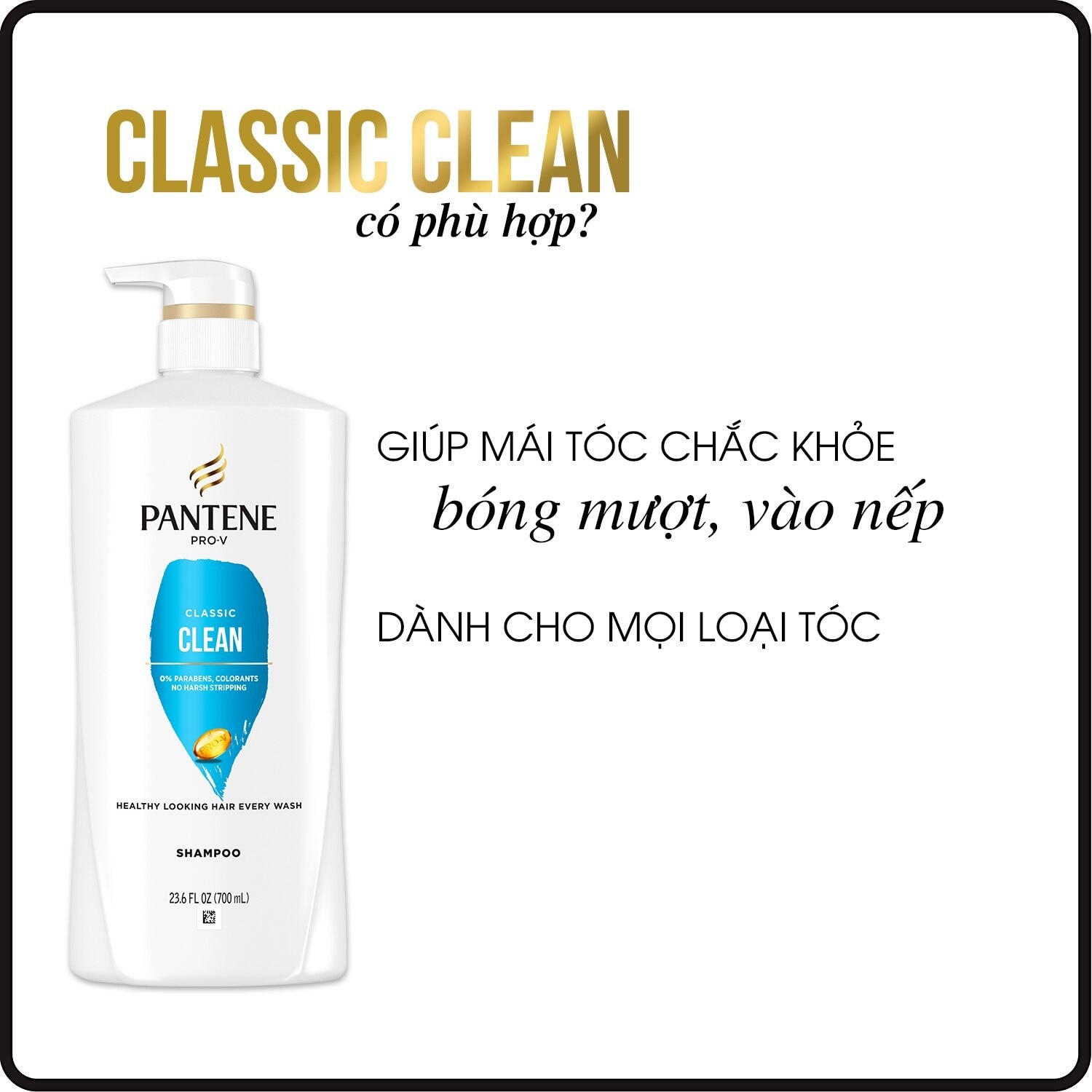 Dầu Gội Pantene Pro-V Classic Clean 700ml