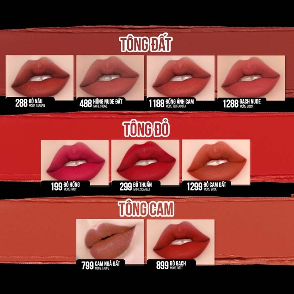 Ultimatte By Colorsensational Matte Lipstick 1.7g .#1288 More Brick