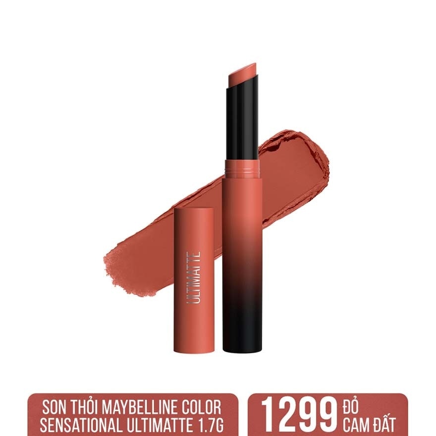 Son Thỏi Maybelline New York Color Sensational Ultimatte Lipstick 1.7g .#1299 More Spice