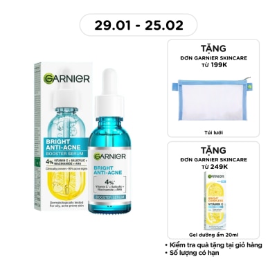 GARNIER Bright Anti-Acne Booster Serum 30ml
