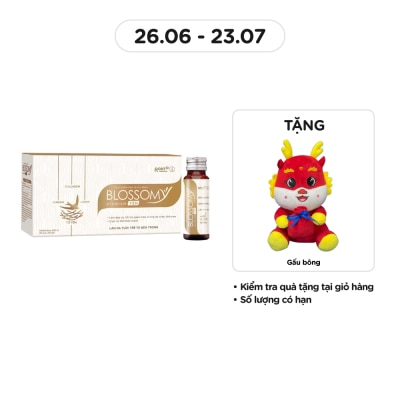 BLOSSOMY Thực Phẩm Bảo Vệ Sức Khỏe Blossomy Premium Yến Làn Da Tươi Trẻ Từ Bên Trong 50ml x 10 Chai