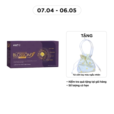 BLOSSOMY - Thực Phẩm Bảo Vệ Sức Khỏe Blossomy Premium Thảo Dược Làn Da Tươi Trẻ Từ Bên Trong 50ml x 10 Chai