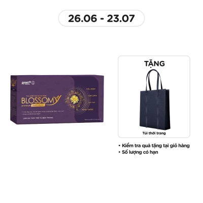 BLOSSOMY Thực Phẩm Bảo Vệ Sức Khỏe Blossomy Premium Thảo Dược Làn Da Tươi Trẻ Từ Bên Trong 50ml x 10 Chai