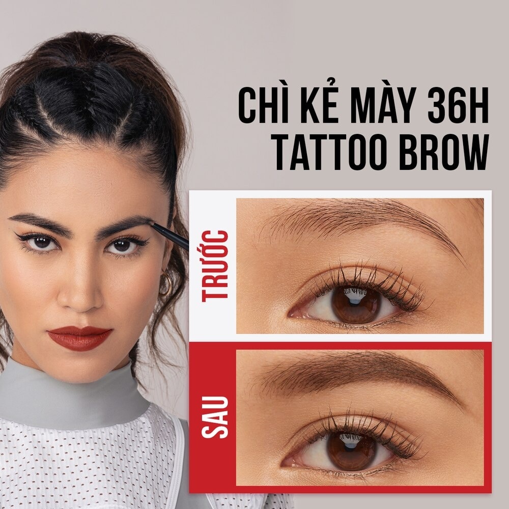 Tattoo Brow Up To 36H Pigment Pencil 0.25g .# Dark Brown