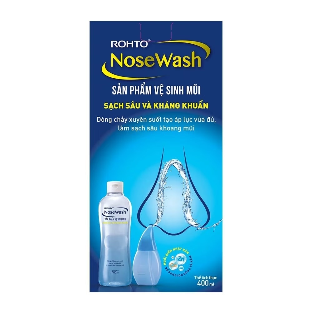 Nosewash Nasal Hygiene Product Deep Clean And Anti-Bacteria Tool & Bottle 400ml