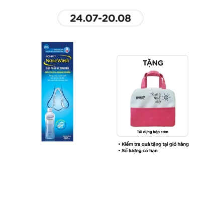ROHTO NOSE WASH Sản Phẩm Rohto Vệ Sinh Mũi Sạch Sâu Và Kháng Khuẩn 400ml