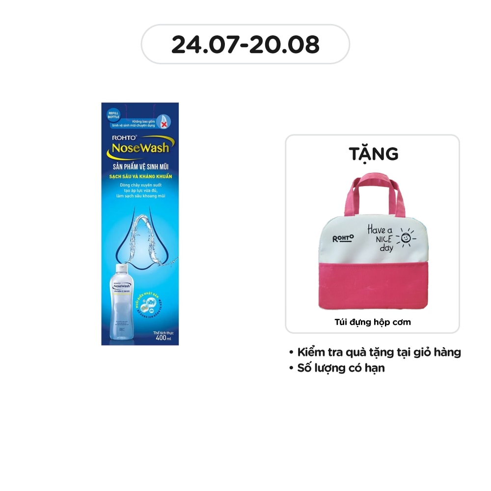 Sản Phẩm Rohto Vệ Sinh Mũi Sạch Sâu Và Kháng Khuẩn 400ml