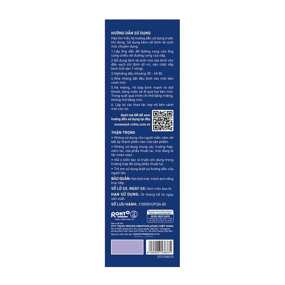 Nosewash Nasal Hygiene Product Deep Clean And Anti-Bacteria 400ml