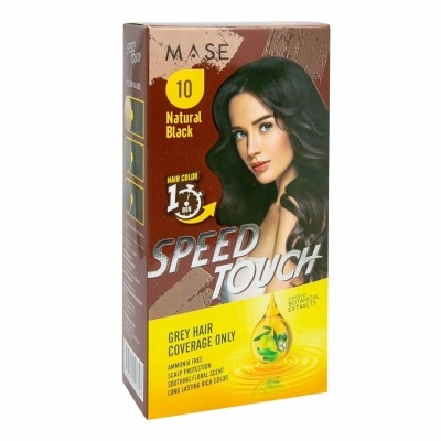 MASE Speed Touch 1 Minute Hair Color 100g .#10 Natural Black