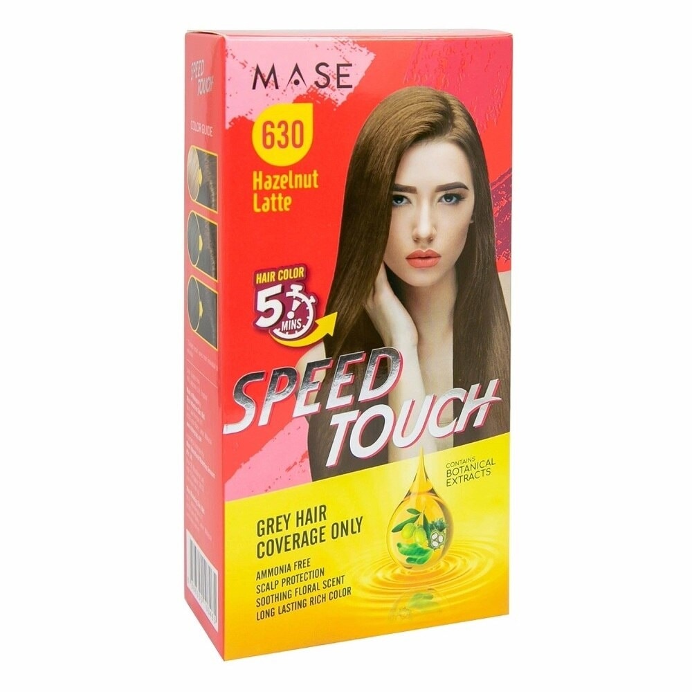 Thuốc Nhuộm Tóc Phủ Bạc Mase Speed Touch 5 Phút 100g .#630 Màu Nâu Hazelnut Latte