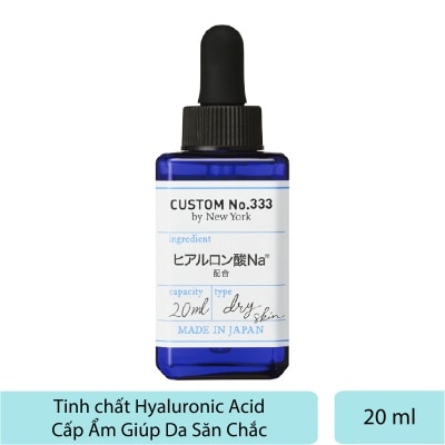 CUSTOM NO. 333 BY NEW YORK Tinh Chất Custom No.333 By New York Hyaluronic Acid Cấp Ẩm Giúp Da Săn Chắc 20ml