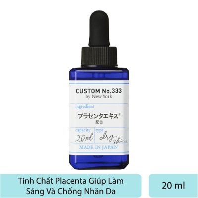 CUSTOM NO. 333 BY NEW YORK Tinh Chất Custom No.333 By New York Placenta Làm Sáng Và Chống Nhăn Da 20ml