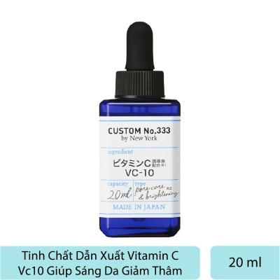 CUSTOM NO. 333 BY NEW YORK Tinh Chất Custom No.333 By New York Dẫn Xuất Vitamin VC10 Sáng Da Giảm Thâm 20ml