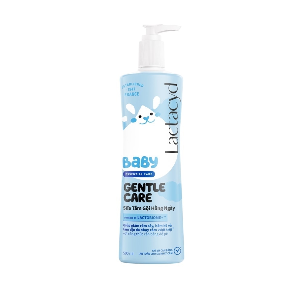 Sữa Tắm Gội Trẻ Em Lactacyd Baby Gentle Care 500ml