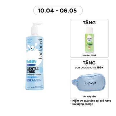 LACTACYD - Sữa Tắm Gội Trẻ Em Lactacyd Baby Gentle Care 500ml