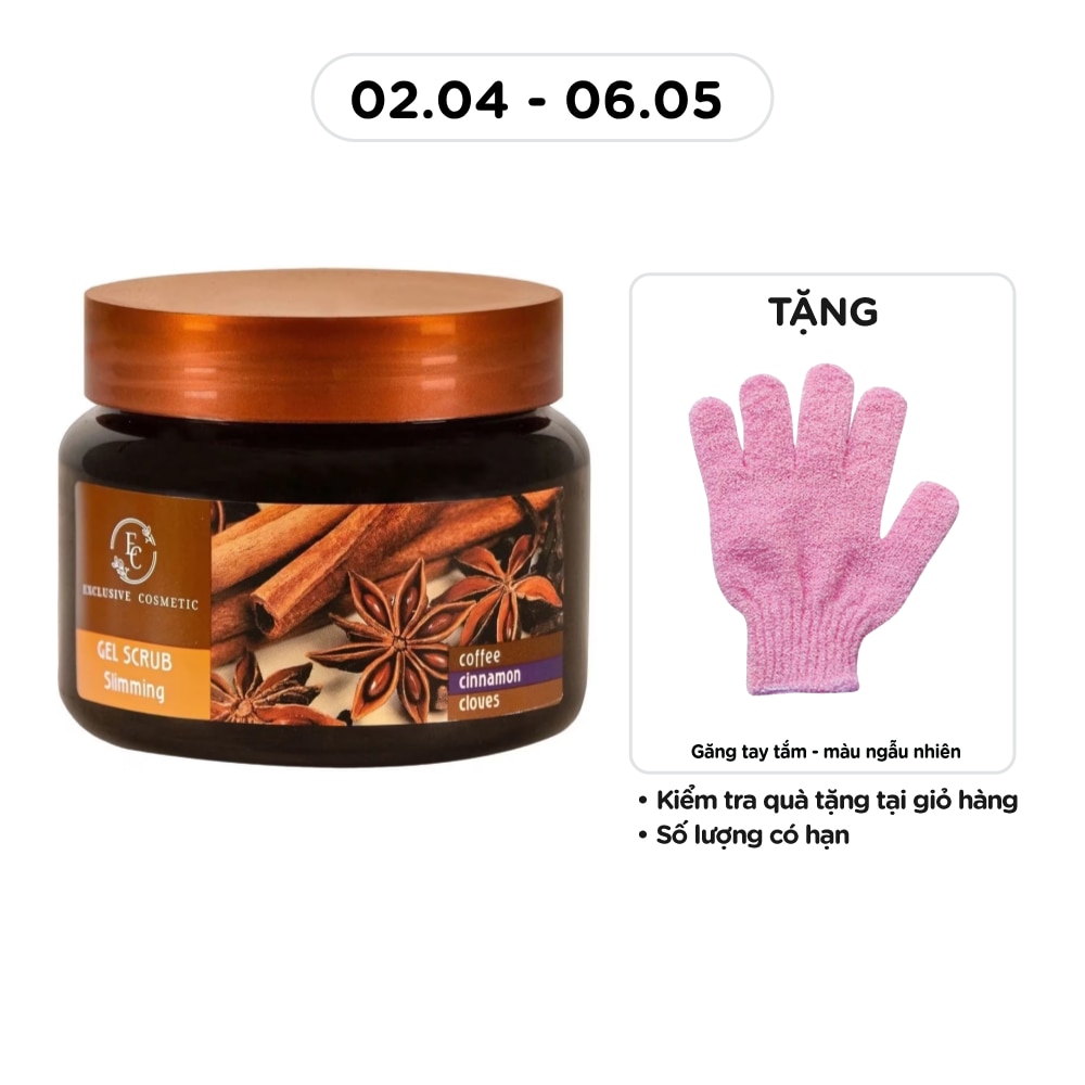 Tẩy Tế Bào Chết Body Exclusive Cosmetic Cà Phê Quế Đinh Hương 380g