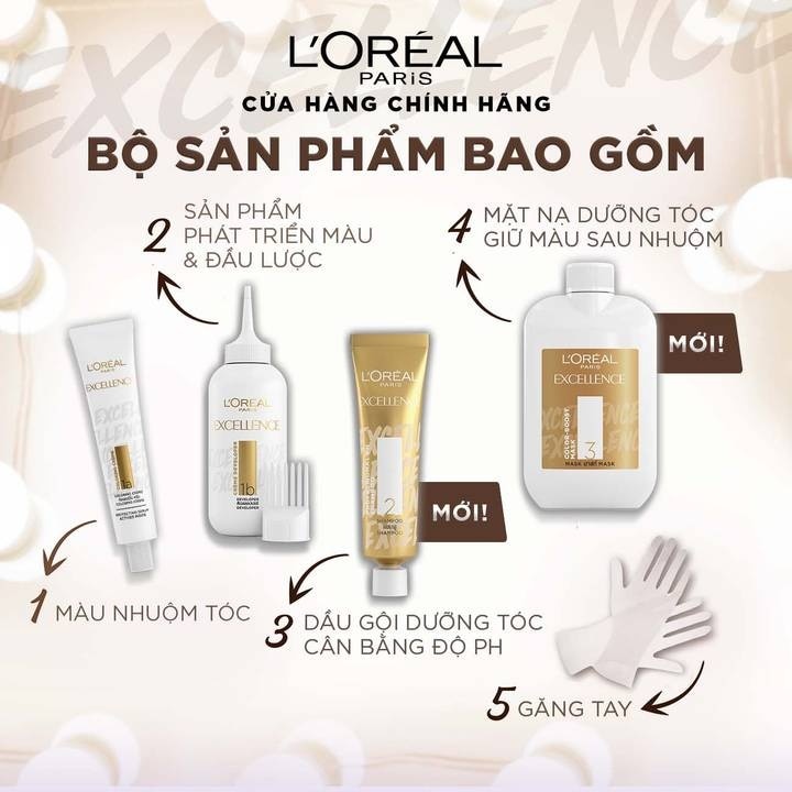 Kem Nhuộm Dưỡng Tóc L'oréal Paris Excellence Fashion .#5.62 Nâu Ánh Tím Intense Violet Brown