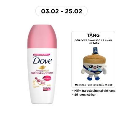 DOVE Lăn Khử Mùi Dove Chứa Niacinamide Giúp Sáng Da Mờ Thâm Hương Fresh Lily 40ml