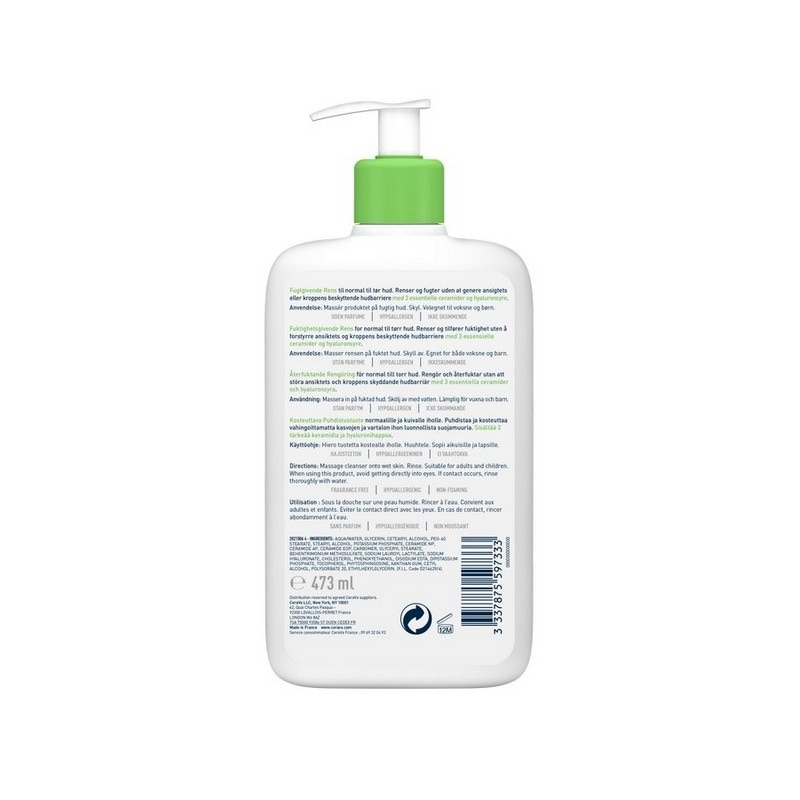 Sữa Rửa Mặt CeraVe Hydrating Cleanser Giúp Làm Sạch Và Cấp Ẩm Dành Cho Da Thường Và Da Khô 473ml image