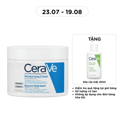 CERAVE - Kem Dưỡng Ẩm CeraVe Moisturising Cream Dành Cho Da Khô 340g image