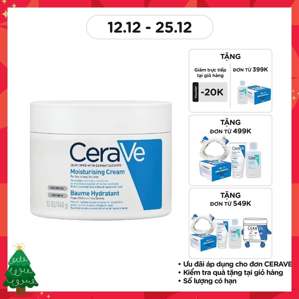 Kem Dưỡng Ẩm CeraVe Moisturising Cream Dành Cho Da Khô 340g