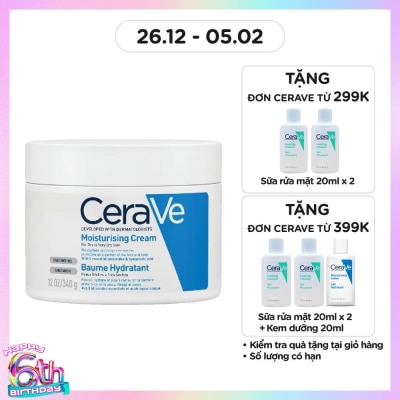 CERAVE Kem Dưỡng Ẩm CeraVe Moisturising Cream Dành Cho Da Khô 340g