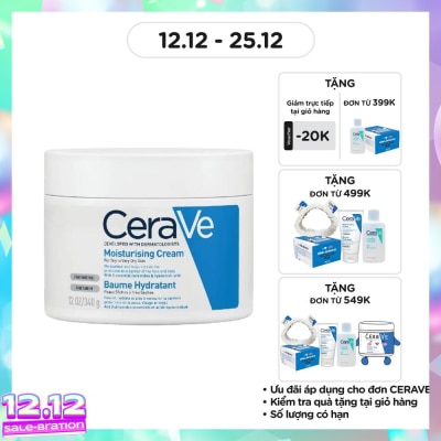 CERAVE Kem Dưỡng Ẩm CeraVe Moisturising Cream Dành Cho Da Khô 340g