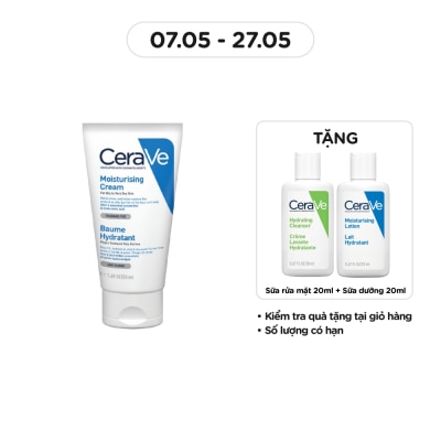 CERAVE - Kem Dưỡng Ẩm CeraVe Moisturising Cream Dành Cho Da Khô 50ml