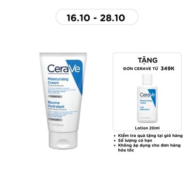 CERAVE Kem Dưỡng Ẩm CeraVe Moisturising Cream Dành Cho Da Khô 50ml image