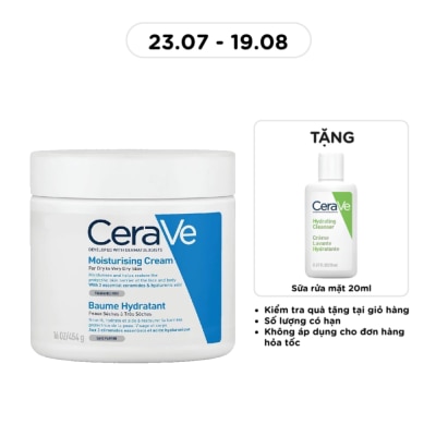 CERAVE - Kem Dưỡng Ẩm CeraVe Moisturising Cream Dành Cho Da Khô 454g image
