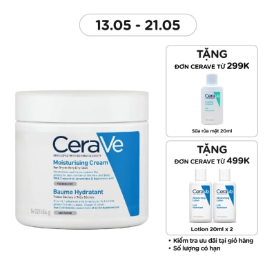 CERAVE Kem Dưỡng Ẩm CeraVe Moisturising Cream Dành Cho Da Khô 454g