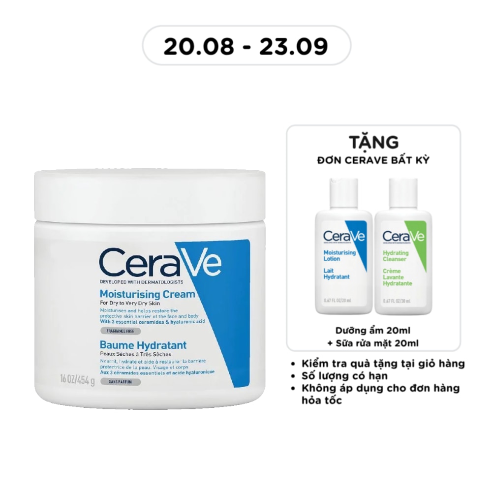 Kem Dưỡng Ẩm CeraVe Moisturising Cream Dành Cho Da Khô 454g image