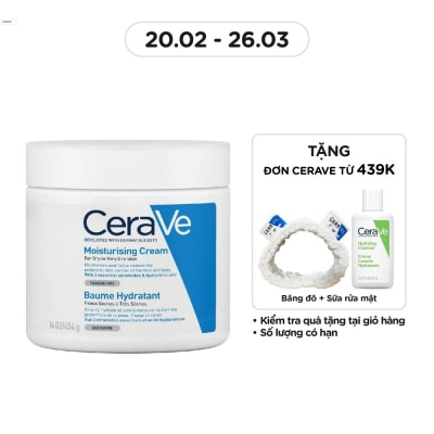 CERAVE Kem Dưỡng Ẩm CeraVe Moisturising Cream Dành Cho Da Khô 454g