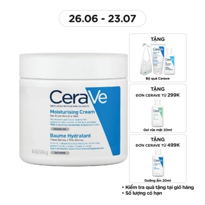 CERAVE Kem Dưỡng Ẩm CeraVe Moisturising Cream Dành Cho Da Khô 454g