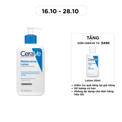 CERAVE Sữa Dưỡng Ẩm CeraVe Moisturising Lotion Dành Cho Da Khô 236ml image