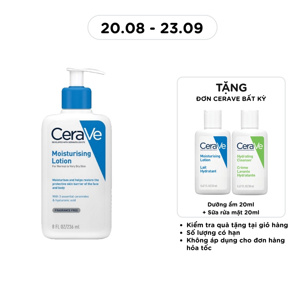 Sữa Dưỡng Ẩm CeraVe Moisturising Lotion Dành Cho Da Khô 236ml image