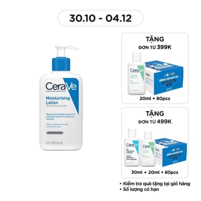 CERAVE Sữa Dưỡng Ẩm CeraVe Moisturising Lotion Dành Cho Da Khô 236ml